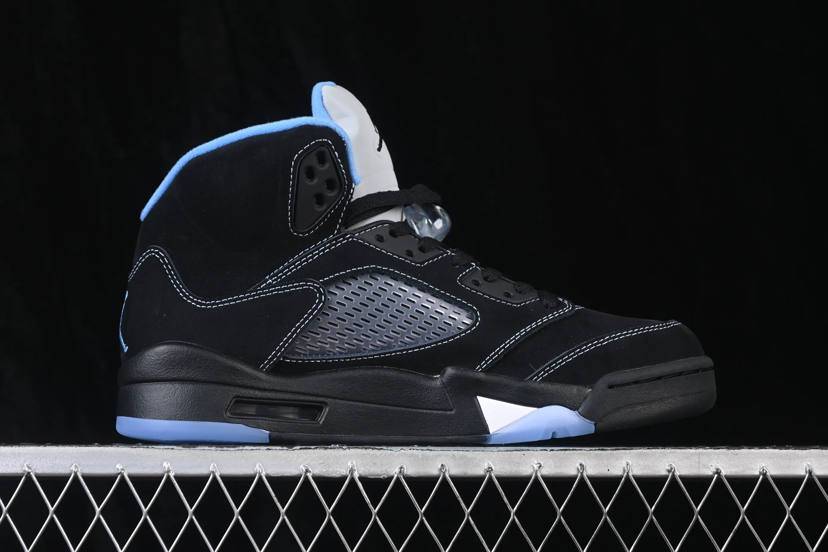 All categories Air Jordan Jordan series basketball shoes Air Jordan 5 OG version Air Jordan 5 Retro "Black University Blue" AJ5 Joe 5 University Blue DD0587-008